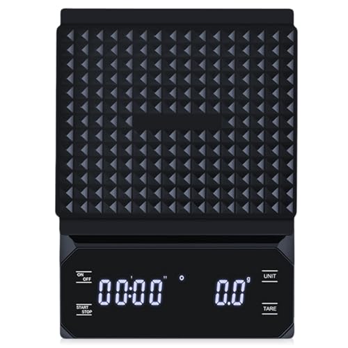 Asfrode Digitale Kaffeewaage mit Timer, 0.1g Hochpräzise Feinwaage Espresso Waage Wiederaufladbare Küchenwaage mit automatischer Zeitmessung Coffee Scale mit Tara Funktion Max 3kg Asfrode Digitale Kaffeewaage mit Timer, 0.1g Hochpräzise Feinwaage Espresso Waage Wiederaufladbare Küchenwaage mit automatischer Zeitmessung Coffee Scale mit Tara Funktion Max 3kg von Asfrode