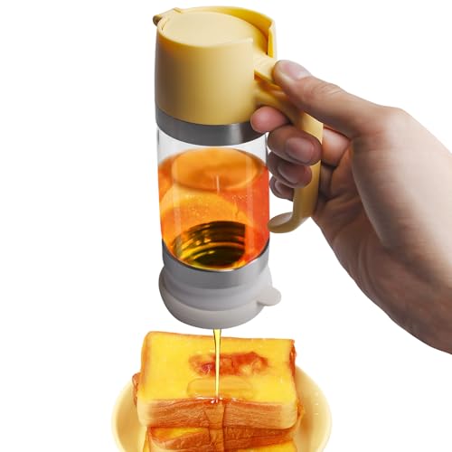 Asfrode Honigspender Tropffrei Glas, 300 ml Honigglas Tropfsicherer Glas Honigtopf mit Griff Sirup Spender Honigspender Sirupspender Abnehmbare Honigspenderglas für Honig und Sirup Asfrode Honigspender Tropffrei Glas, 300 ml Honigglas Tropfsicherer Glas Honigtopf mit Griff Sirup Spender Honigspender Sirupspender Abnehmbare Honigspenderglas für Honig und Sirup von Asfrode