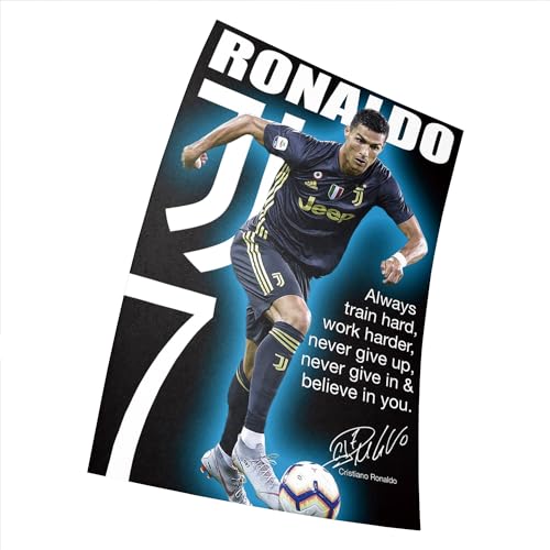 Poster, Motiv: Ronaldo Juventus – Poster/Wandkunst/Fußball-Poster, Druckgröße 30 x 46 cm, mattes Papier, dekorativer Druck von Asher