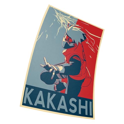 Poster Naruto "Propaganda" Kakashi Hatake 38 cm x 58 cm (380 mm x 580 mm) von Asher