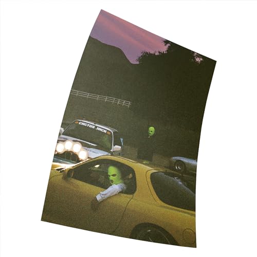 Posterdruck mit Jackboys & Travis Scott Art Musikalbum 280 x 430 mm (28 x 43 cm) (mattiertes Finish), Papiermaterial, Geschenk, dekorativer Druck von Asher
