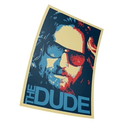 The Big Lebowski The Dude – Posterdruck, Größe: 28 x 43 cm, Geschenk, dekorativer Druck von Asher