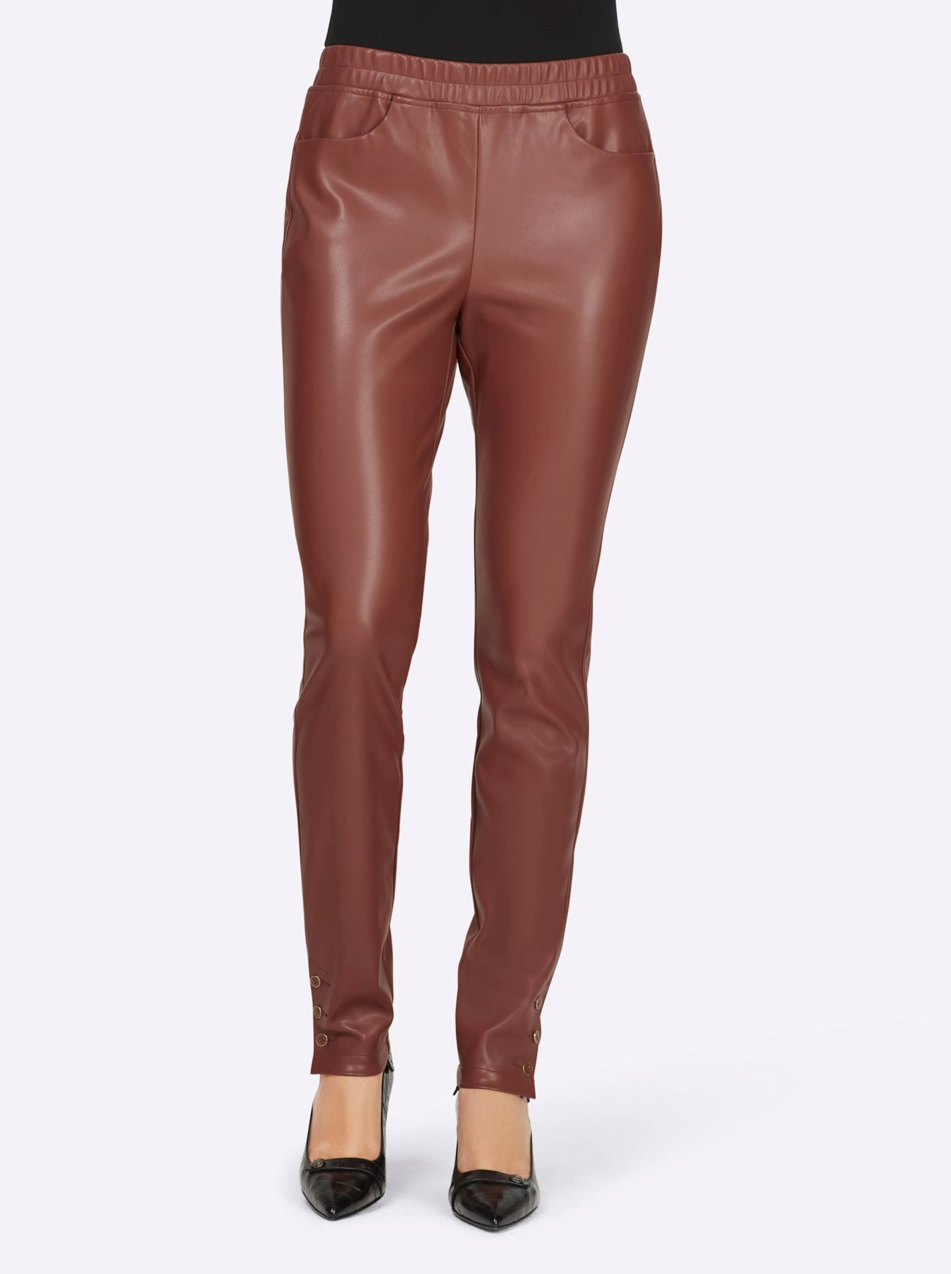 Leggings in rotbraun von heine von heine