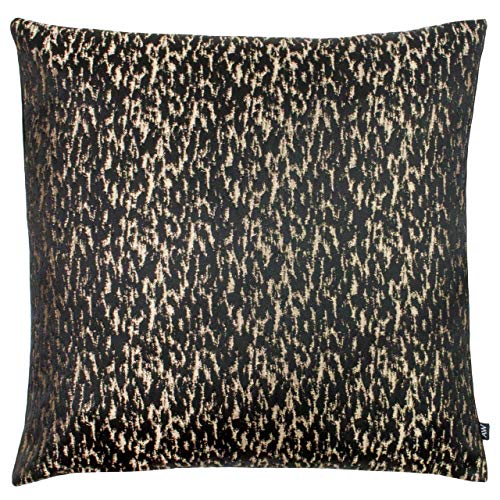 Ashley Wilde Andesit Feder gefülltes Kissen, Polyester, Onyx schwarz, 50 x 50cm von Ashley Wilde