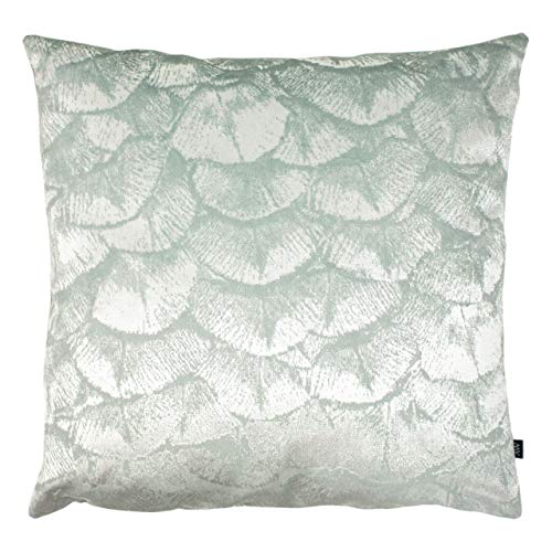 Ashley Wilde Jaden Feder gefülltes Kissen, Baumwolle, Grün, 50 x 50cm von Ashley Wilde