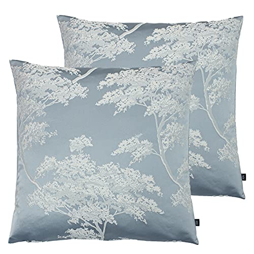 Ashley Wilde Japonica Twin Pack-Feder gefüllte Kissen, Polyester, Himmel/Kornblume, 50 x 50cm, 2 von Ashley Wilde