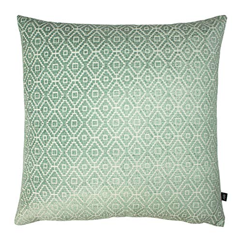 Ashley Wilde Kenza Polyester gefülltes Kissen, Chenille, Blau, 50 x 50cm von Ashley Wilde