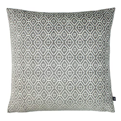 Ashley Wilde Kenza Polyester gefülltes Kissen, Grau, 50 x 50cm von Ashley Wilde