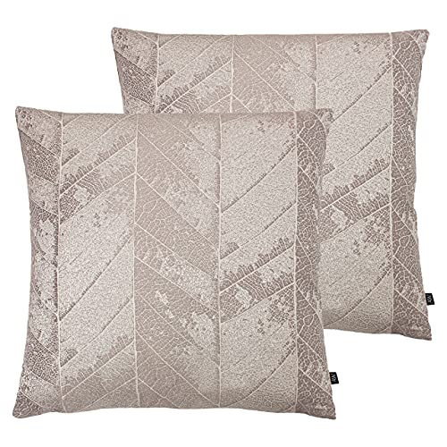 Ashley Wilde Myall Twin Pack-Polyester gefüllte Kissen, Mauve/Dusty Rosa, 50 x 50cm, 2 von Ashley Wilde