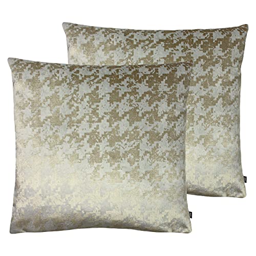 Ashley Wilde Nevado Twin Pack-Polyester-gefüllte Kissen, Rosensand/Mokka, 50 x 50cm, 2 von Ashley Wilde