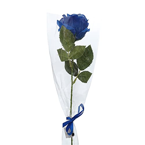 Ashleyzj Künstliche Rosen, Glitzerrosen Flowers Natürliche und Schöne Rose Bouquet, Rosen Künstliche Blumen für Heimwerkerzimmer Wohnzimmer Garten Hochzeit Partydekoration. (Blue, One Size) von Ashleyzj