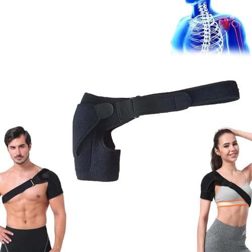 Ashopfun Anaconda Shoulder Brace, Anaconda Knee Brace, Anaconda Fightwear Knee Brace, Shoulder Compression Sleeve, Adjustable Shoulder Support Brace for Torn Rotator Cuff (1 Pcs) von Ashopfun