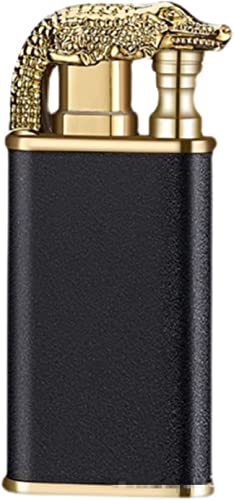 Magic Double Flame Lighter,Wind-Proof Direct Jet Blue Fire, Double Flame Lighter, Dual Arc Lighter, Jet Flame, Refillable,for Dad Boyfriend Birthday Unique Gift (Black) von Ashopfun