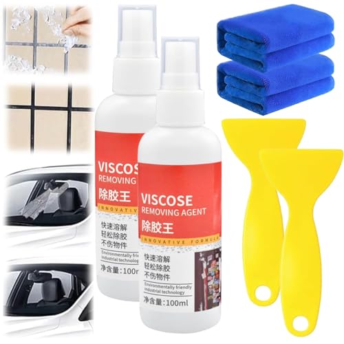 Multipurpose Adhesive Remover,All Purpose Adhesive Glue Remover,Glue Remover Spray,Viscose Removing Agent,Wall Sticker Removal,Removes Chewing Gum Grease Tar Stickers Labels Tape (2 Pcs) von Ashopfun