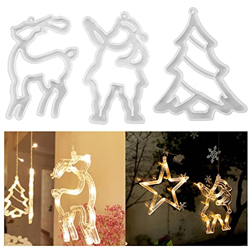 3 Stück Weihnachten Resin Silikon Formen Santa Silikonform Weihnachtsbaum Silikonform Elch Silikonform Epoxidharz Gießform für Weihnachtsschmuck DIY Schneeflocken Weihnachts Baum Hängeornamente 3 Stück Weihnachten Resin Silikon Formen Santa Silikonform Weihnachtsbaum Silikonform Elch Silikonform Epoxidharz Gießform für Weihnachtsschmuck DIY Schneeflocken Weihnachts Baum Hängeornamente von Ashuxxn