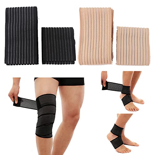 Hohe Elastizität Compression Bandage Knöchel Stützbandage Knieschützer Bandage Ellbogenbandage Handgelenk Bandagen Sport Handbandage Elastisch Handgelenkschoner für Kalb Knie Sport Gym 2*180cm+2*70cm Hohe Elastizität Compression Bandage Knöchel Stützbandage Knieschützer Bandage Ellbogenbandage Handgelenk Bandagen Sport Handbandage Elastisch Handgelenkschoner für Kalb Knie Sport Gym 2*180cm+2*70cm von Ashuxxn