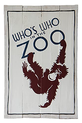 Asiastyle is who in The Zoo Holzschild, Holz, Bunt, 60 cm x 40 cm x 3 cm von Asiastyle