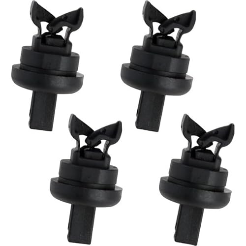 Asical 7705099001 8200675047 1606854680 4 Stück Kofferraum-Hutablage-Clips Befestigungsclips Hutablage Clips Schwarz Hutablage-Schnur-Clips Passend für Clio Megane Scenic Qashqai II J11 2013 - ... von Asical