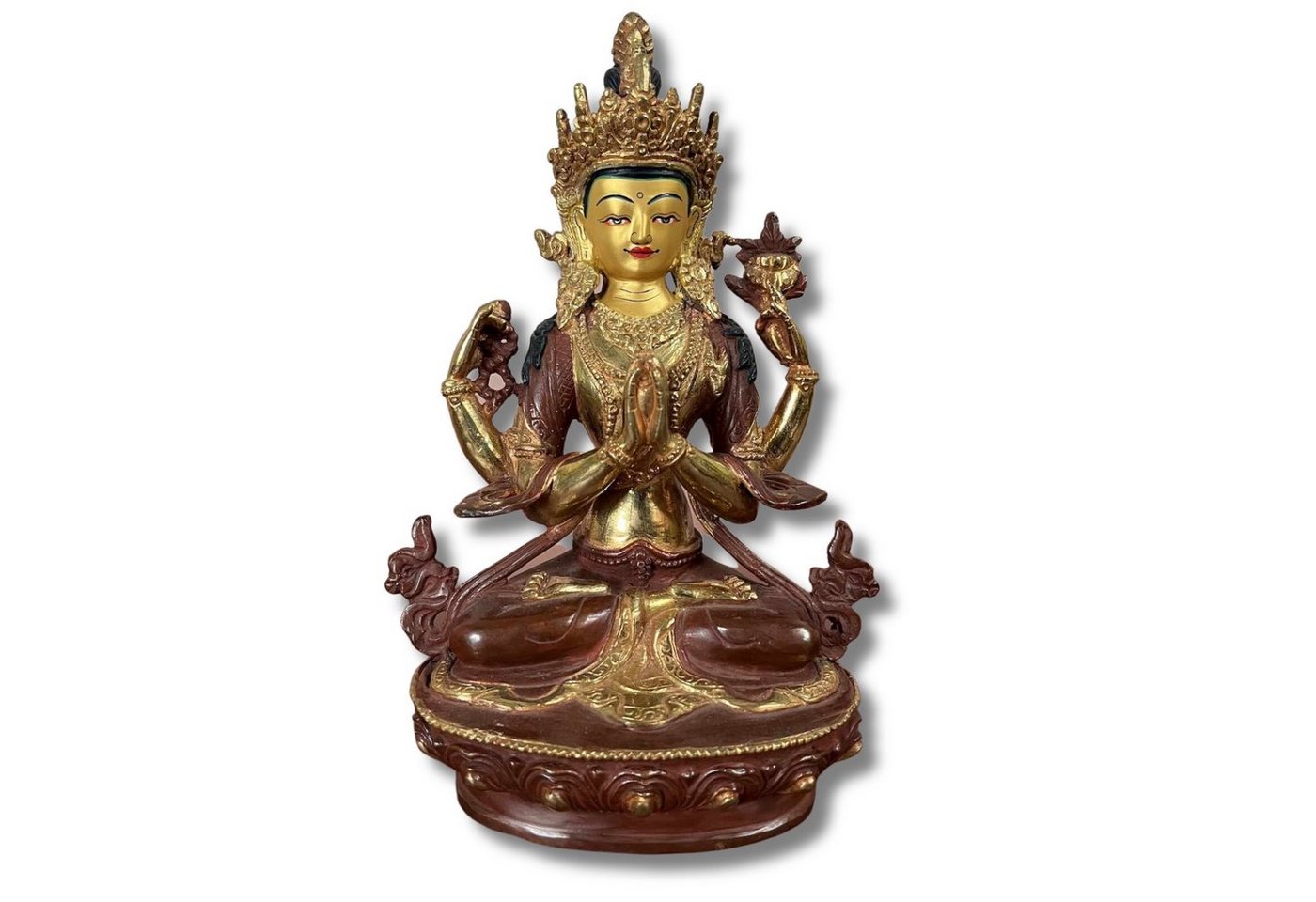 Asien LifeStyle Buddhafigur Buddha Figur Chenrezi Avalokiteshvara Bronze von Asien LifeStyle
