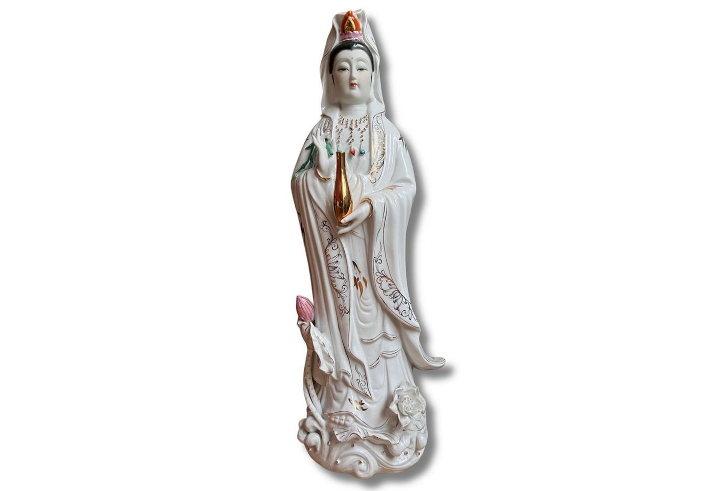 Asien LifeStyle Buddhafigur Buddha Figur Kwan-Yin aus Porzellan 66 cm groß von Asien LifeStyle