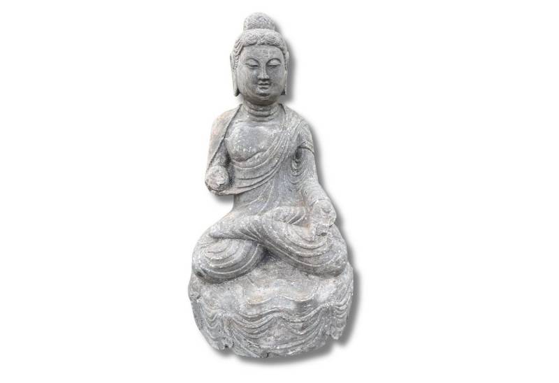 Asien LifeStyle Buddhafigur Garten Buddha Figur China Kulturrevolution Skulptur Naturstein Statue von Asien LifeStyle