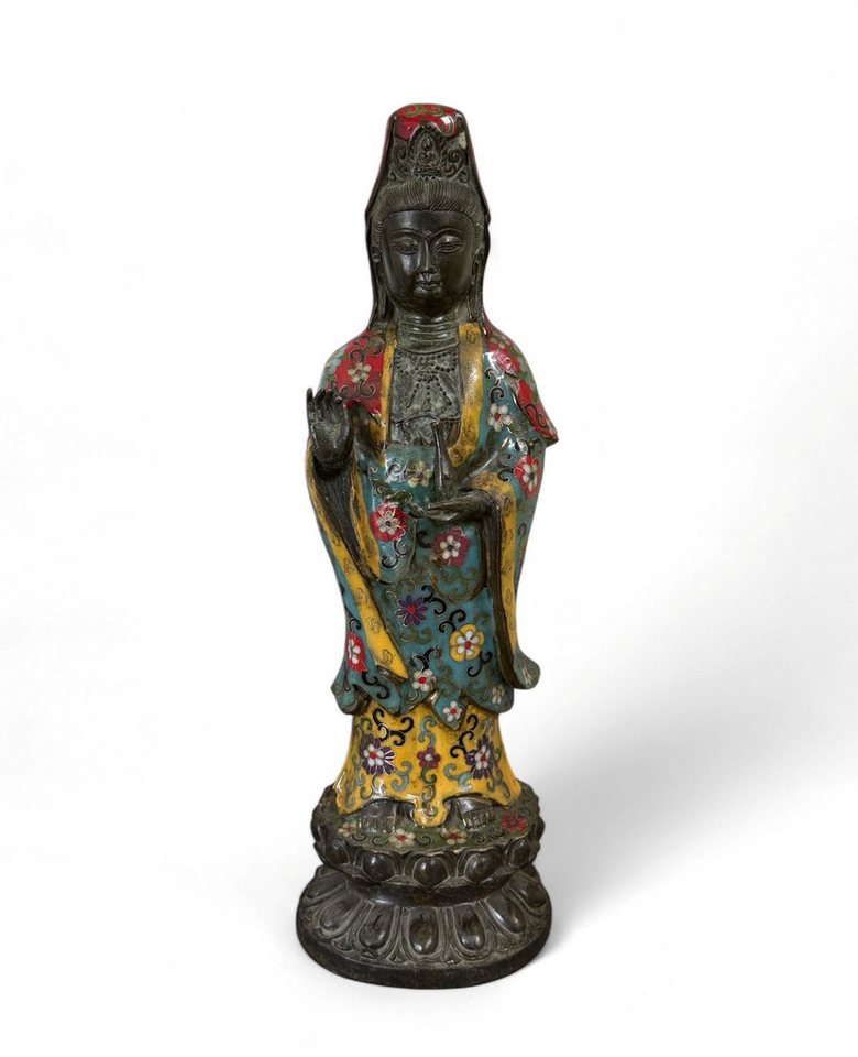 Asien LifeStyle Buddhafigur Guan Yin Bronze Figur China Bodhisattva Skulptur Buddha Figur von Asien LifeStyle