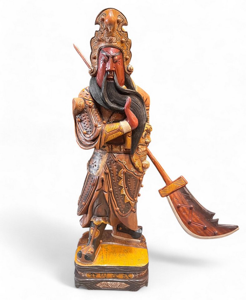 Asien LifeStyle Buddhafigur Guan Yu Krieger Holz Statue - China von Asien LifeStyle
