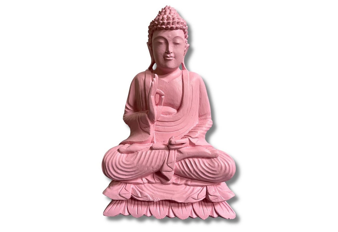 Asien LifeStyle Buddhafigur Holz Buddha Figur lehrende Geste 40cm groß von Asien LifeStyle