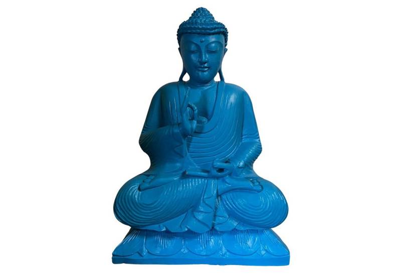Asien LifeStyle Buddhafigur Holz Buddha Figur lehrende Geste 51cm groß von Asien LifeStyle