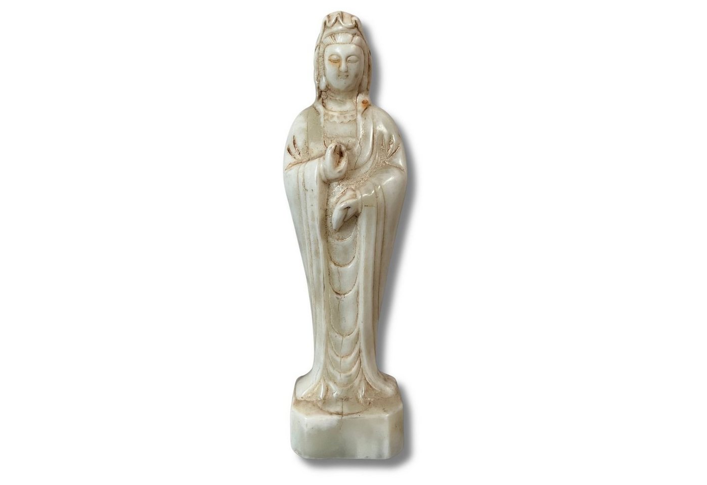 Asien LifeStyle Buddhafigur Kwanyin Buddha Figur Hetian Jade China 19,5 cm von Asien LifeStyle