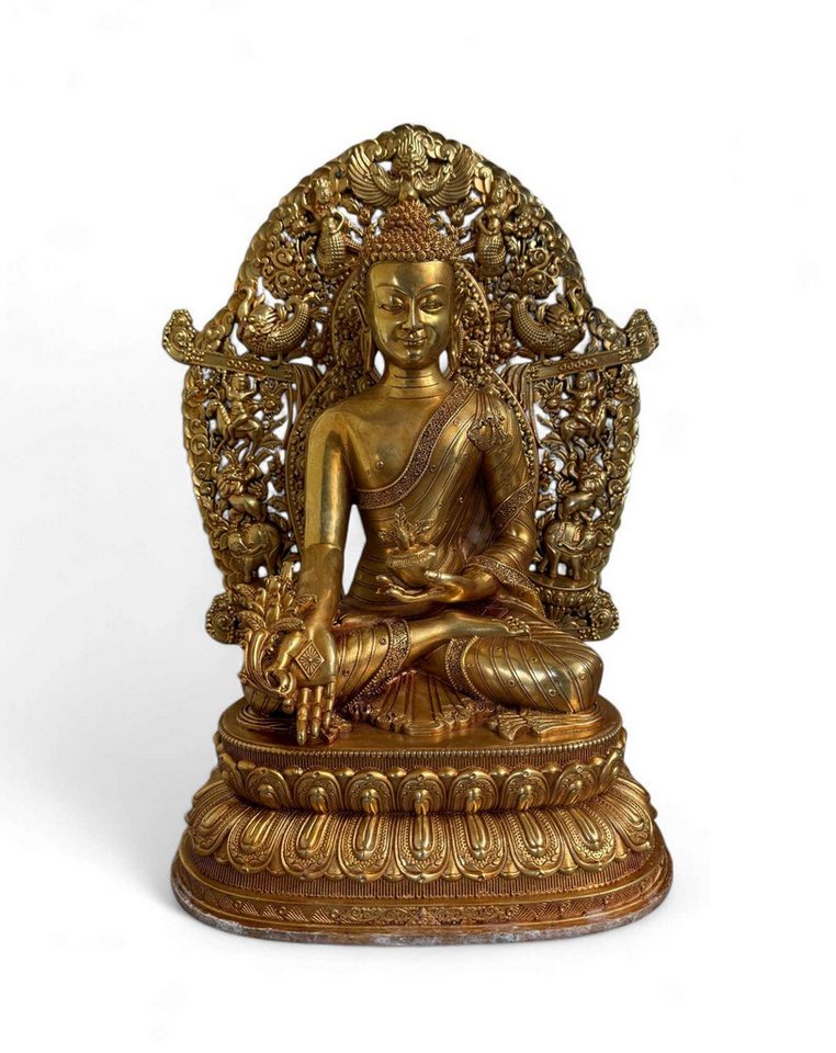 Asien LifeStyle Buddhafigur Medizin Buddha Figur Bronze Tibet China - 35 cm groß Asien LifeStyle Buddhafigur Medizin Buddha Figur Bronze Tibet China - 35 cm groß von Asien LifeStyle