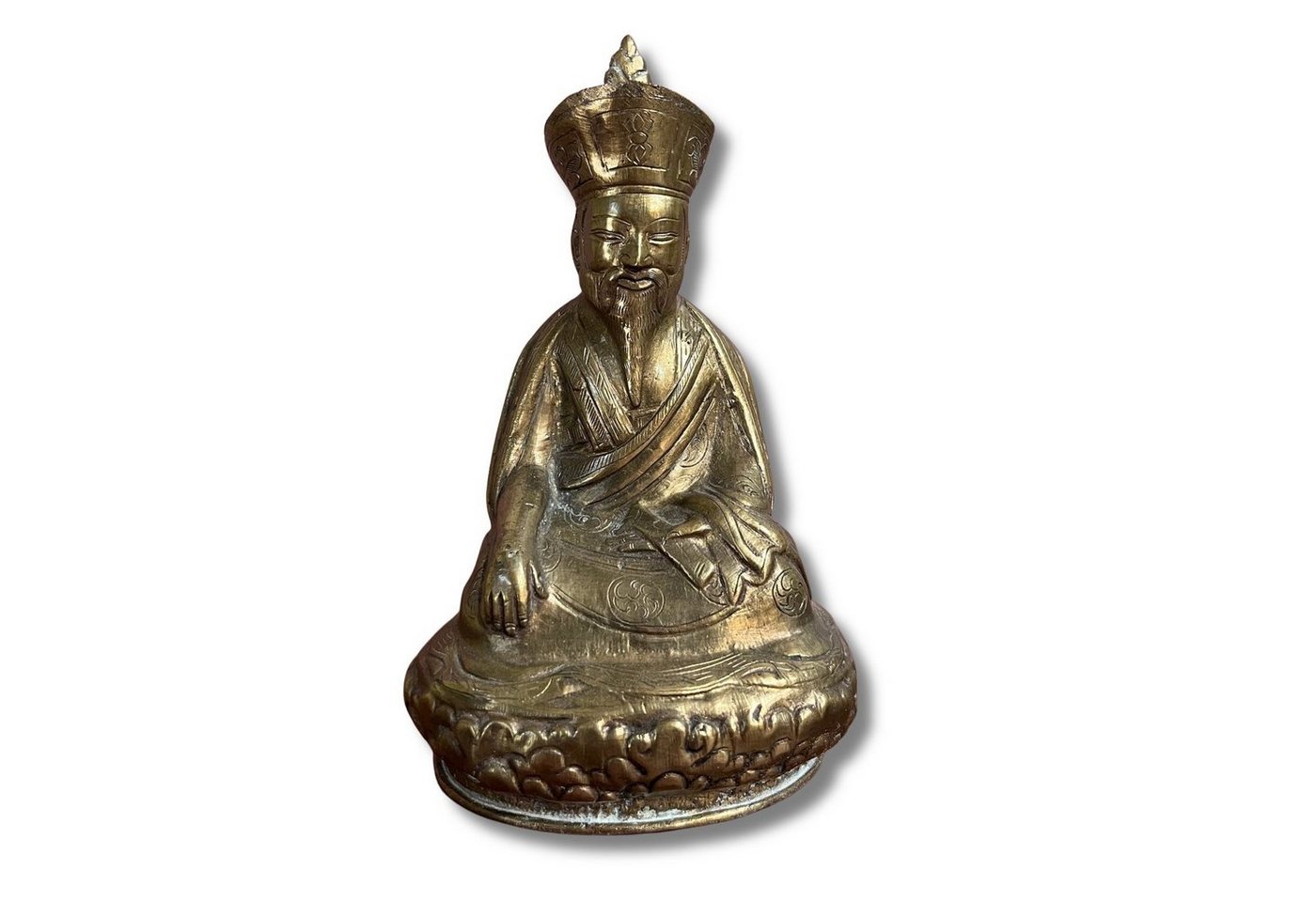 Asien LifeStyle Buddhafigur Shabdrung Ngawang Namgyel alte Messing Figur von Asien LifeStyle