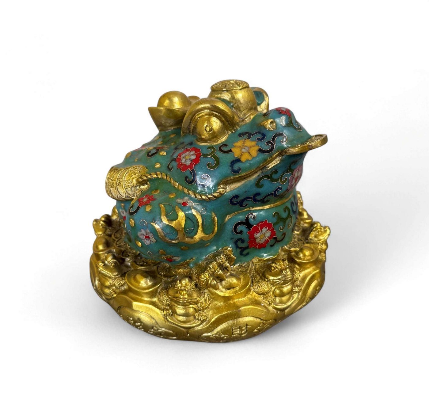 Asien LifeStyle Dekoobjekt Geldfrosch Geldkröte Bronze Cloisonne chinesische Skulptur Asien LifeStyle Dekoobjekt Geldfrosch Geldkröte Bronze Cloisonne chinesische Skulptur von Asien LifeStyle