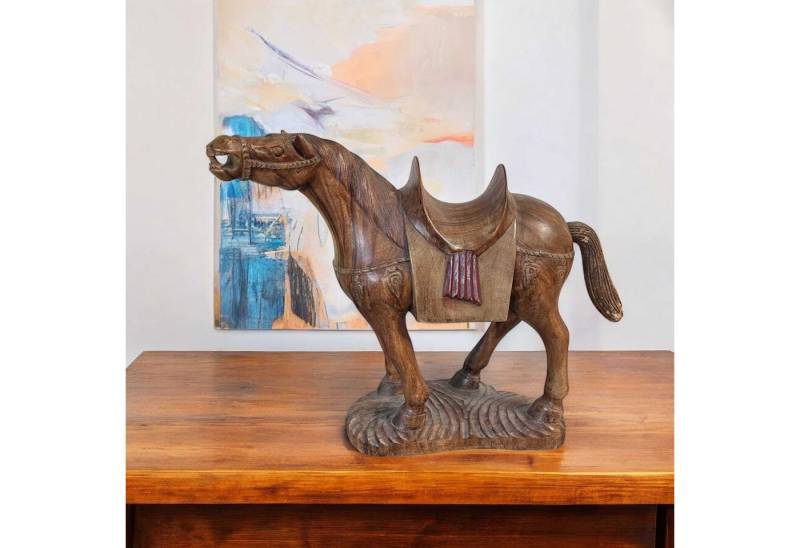 Asien LifeStyle Dekoobjekt Tang Pferd China Holz Skulptur 56cm groß von Asien LifeStyle