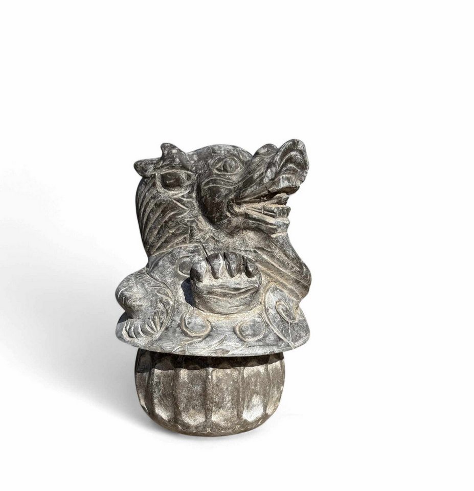 Asien LifeStyle Gartenfigur Chinesischer Drachen Wächter – Naturstein Gartenfigur für Schutz & Asien LifeStyle Gartenfigur Chinesischer Drachen Wächter – Naturstein Gartenfigur für Schutz & von Asien LifeStyle