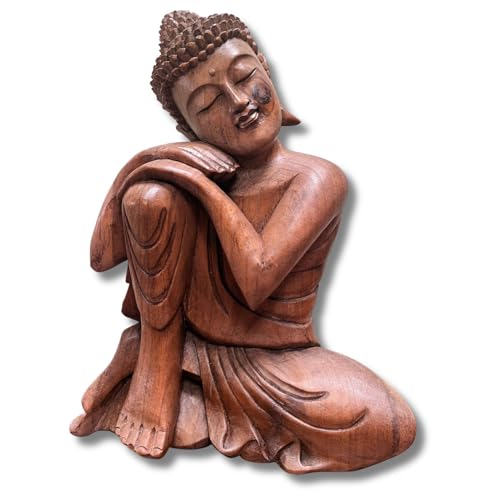 Asien Lifestyle Schlafender Buddha Holz Figur - Ruhend (41cm) handgeschnitzt aus Südostasien von Asien Lifestyle
