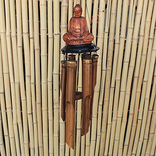 Asien Lifestyle Windspiel Garten Bambus Röhren Yoga Buddha von Asien Lifestyle