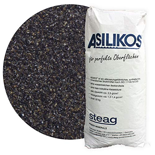 Schicker Mineral – 25 kg Asilikos Strahlmittel aus Aluminiumschlacke – Strahlgut für effektives Sandstrahlen – mineralischer Strahlsand mit stark abrasiver Wirkung (Ø Körnung: 0,2-0,5 mm) Schicker Mineral – 25 kg Asilikos Strahlmittel aus Aluminiumschlacke – Strahlgut für effektives Sandstrahlen – mineralischer Strahlsand mit stark abrasiver Wirkung (Ø Körnung: 0,2-0,5 mm) von Asilikos