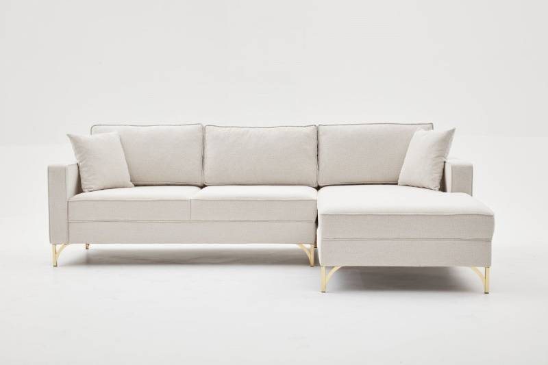 Ecksofa Berlin mit Komfortpolsterung und Metallfüßen – Design-Sofa für moderne Wohnkonzepte von Asir