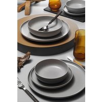 Elegantes 8-teiliges Tafelservice, 100 % Porzellan, spülmaschinen- und mikrowellengeeignet von Asir