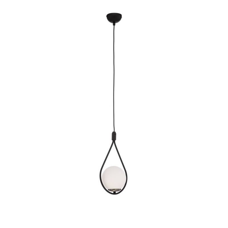 Hängeleuchte Mudoni Mr 937 1 Flg. Schwarz/Opalglas Hängelampe Leuchte Lampe 891 B-Ware von Asir