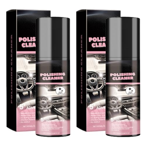 2 Pcs Polishing Cleaner,Polierreiniger,Multifunktionaler Autoreiniger,Innenraum-Schönheitsspray,Effektive Tiefenreinigung des Innenraums,Schnelles Polieren,Geeignet für Autositze,Kofferräume Usw 2 Pcs Polishing Cleaner,Polierreiniger,Multifunktionaler Autoreiniger,Innenraum-Schönheitsspray,Effektive Tiefenreinigung des Innenraums,Schnelles Polieren,Geeignet für Autositze,Kofferräume Usw von Asitanie