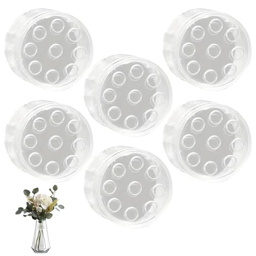 Asitanie 6Pcs Hanataba Blumenhalter für Vasen Ikebana Stielhalter Ikebana Drehbarer Blumenhalte Stielhalter Blumen Spiral Blumenstielhalter für DIY Blumenhalter Blumenarrangement Halte（S,Transparent） von Asitanie