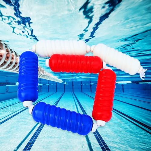 Asiwnshw Pool-Sicherheitsseil mit Schwimmkörpern für Innen- und Außenpools, Tiefentrennung, schwimmende Bojenleine, Seilbojen, Schwimmkörper, Poolbojenseil, Schwimmleine(33ft/10m) von Asiwnshw