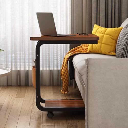Asiwnshw TV-Tabletttisch, Couchtisch für kleinen Raum, tragbarer Snacktisch zum Essen auf der Couch, Sofa-Beistelltisch, mobiler Computerarbeitsplatz, mobiler Beistelltisch für das Heimbüro von Asiwnshw