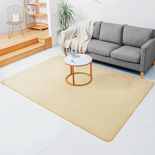 Elektrischer Heizteppich, elektrische Heizkissen aus Korallenvlies, verstellbare beheizte Fußmatten, Fußwärmer unter dem Schreibtisch, elektrische Raumheizung(Beige,180x200cm) von Asiwnshw