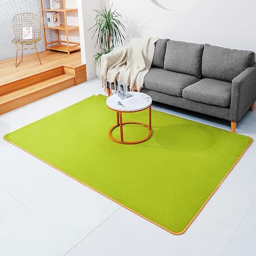 Elektrischer Teppichboden, beheizte Bodenmatte, elektrische Infrarot-Raumheizung mit Heizmodi und Timer, Fußheizkissen für Büro und Zuhause(Green,70.8x78.7in) von Asiwnshw
