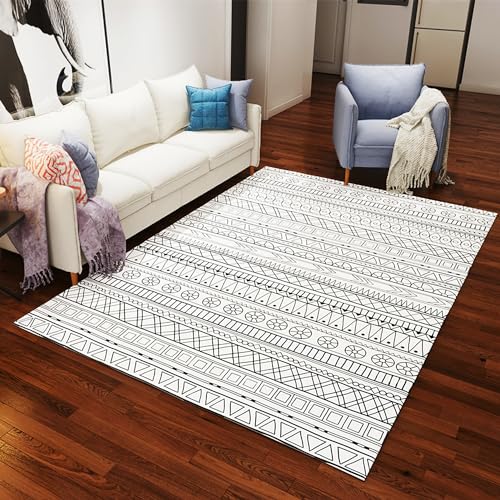 Heizbereichsteppich, Graphene, elektrisch beheizter Teppich, beheizte Bodenmatte, Bodenheizung, Fußwärmermatte mit Timer, elektrische Raumheizung für Wohnzimmer, Schlafzimmer(C,50x120cm) von Asiwnshw