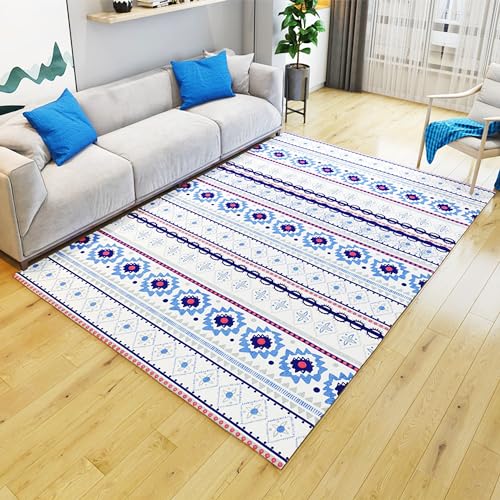 Heizbereichsteppich, Graphene, elektrisch beheizter Teppich, beheizte Bodenmatte, Bodenheizung, Fußwärmermatte mit Timer, elektrische Raumheizung für Wohnzimmer, Schlafzimmer(E,50x120cm) von Asiwnshw