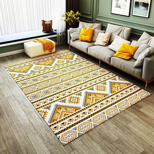 Heizbereichsteppich, Graphene, elektrisch beheizter Teppich, beheizte Bodenmatte, Bodenheizung, Fußwärmermatte mit Timer, elektrische Raumheizung für Wohnzimmer, Schlafzimmer(F,50x120cm) von Asiwnshw